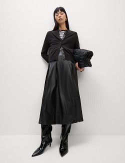 Kardigan s kulatým výstřihem a knoflíky vepředu