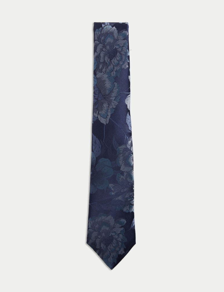 Floral Pure Silk Tie