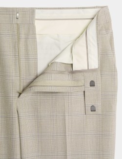 Slim Fit Check Trousers