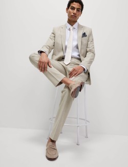 Slim Fit Check Trousers