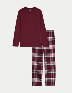 Brushed Cotton Checked Pyjama Set