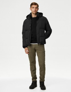 Feather and Down Puffer Jacket with Stormwear™