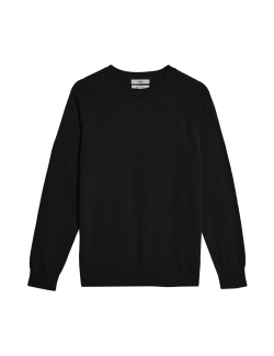 Pure Cotton Crew Neck Jumper
