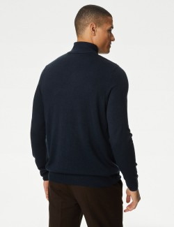 Cashmilon™ High Neck Half Zip Jumper