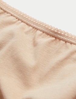 Brazilské kalhotky s vysokým podílem bavlny a materiálem Lycra™, 5 ks