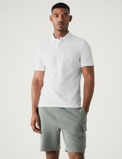 Slim Fit Pure Cotton Pique Polo Shirt
