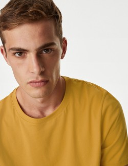 Tričko ke krku z čisté bavlny