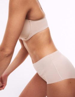 Šortkové kalhotky bez viditelných lemů s vysokým pasem, 3 ks v balení