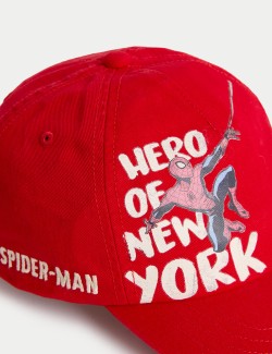 Kids' Pure Cotton Spider-Man Baseball Cap (1-13 Yrs)