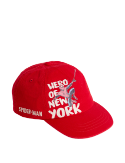 Kids' Pure Cotton Spider-Man Baseball Cap (1-13 Yrs)