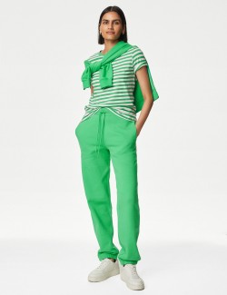 Tepláky s manžetami, s vysokým podílem bavlny a stahovací šňůrkou