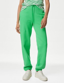 Tepláky s manžetami, s vysokým podílem bavlny a stahovací šňůrkou