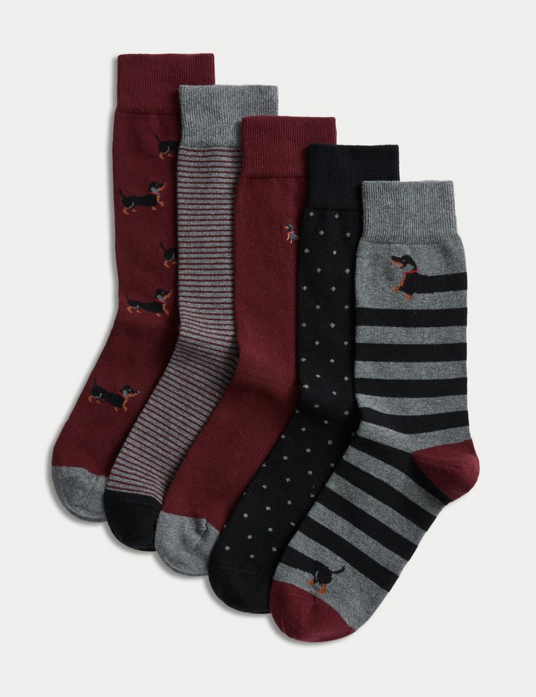 5 párů ponožek Cool & Fresh™ s vysokým podílem bavlny