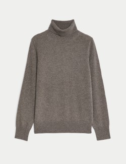 Pure Cashmere Roll Neck Jumper