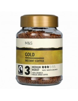 Instantní středně pražená káva Gold sušená mrazem (100% Arabica)