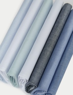 7pk Antibacterial Pure Cotton Handkerchiefs