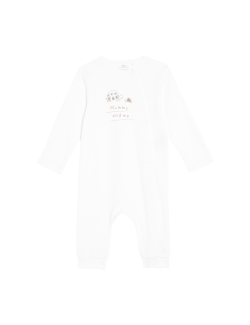 Kombinéza na spaní bez chodidel z čisté bavlny s nápisem „Mummy And Me“ (3,2 kg – 12 měsíců)