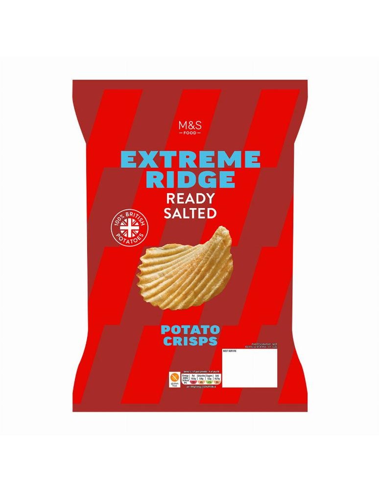 Solené vroubkované bramborové lupínky