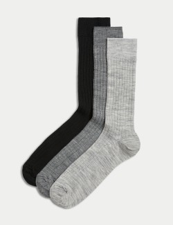 3pk Lambswool Smart Socks