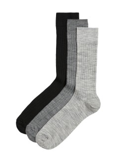 3pk Lambswool Smart Socks