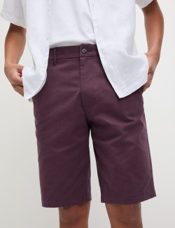 Regular Fit Stretch Chino Shorts