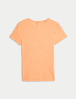 Cotton Rich Ribbed Slim Fit T-Shirt