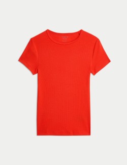 Cotton Rich Ribbed Slim Fit T-Shirt