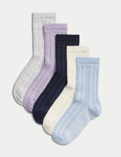Ponožky ze směsi bavlny, 5 párů v balení