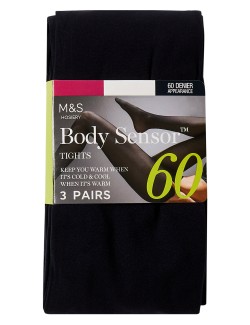 3pk 60 Denier Body Sensor™ Tights