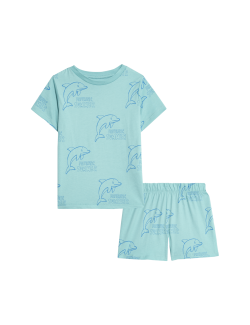 Pyžamová souprava z čisté bavlny s motivem zvířat (1–8 let)