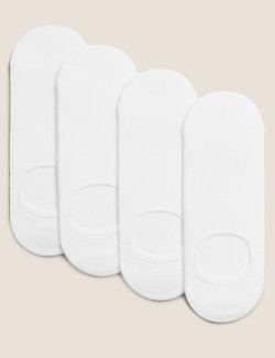 4pk Cotton Invisible Trainer Liners
