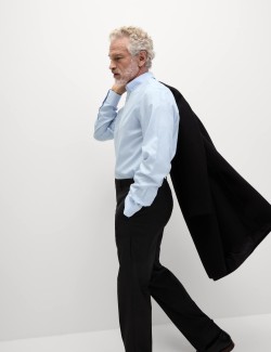 Košile z čisté bavlny klasického střihu s nežehlivou úpravou