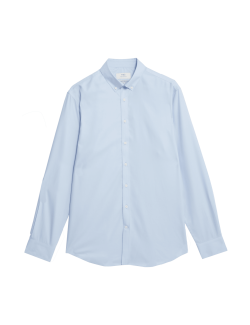 Košile z čisté bavlny klasického střihu s nežehlivou úpravou