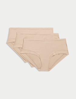 Šortkové kalhotky z modalu s nízkým pasem a technologií Flexifit™, 3 ks