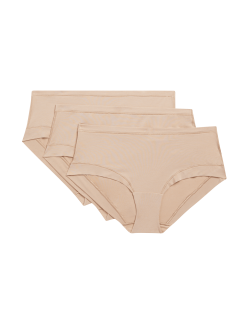 Šortkové kalhotky z modalu s nízkým pasem a technologií Flexifit™, 3 ks