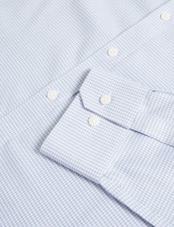 Bavlněná texturovaná košile Ultimate úzkého střihu s nežehlivou úpravou