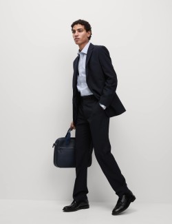 Bavlněná texturovaná košile Ultimate úzkého střihu s nežehlivou úpravou