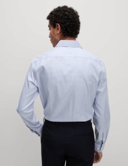 Bavlněná texturovaná košile Ultimate úzkého střihu s nežehlivou úpravou