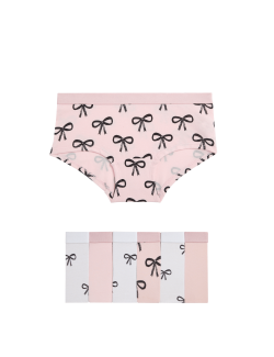 Šortkové kalhotky z bavlny se strečem a s mašlí, 7 ks v balení (5–16 let)