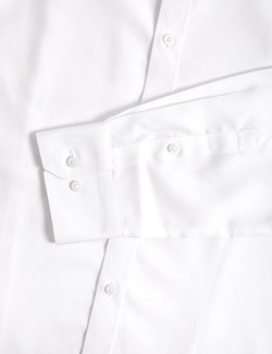 Bavlněná košile úzkého střihu s nežehlivou úpravou