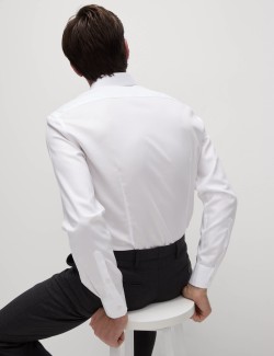 Bavlněná košile úzkého střihu s nežehlivou úpravou