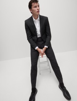 Bavlněná košile úzkého střihu s nežehlivou úpravou