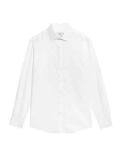 Bavlněná košile úzkého střihu s nežehlivou úpravou