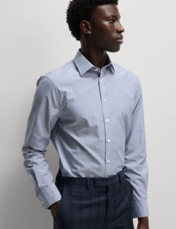 2pk Slim Fit Easy Iron Cotton Blend Shirts