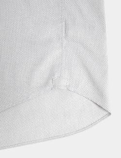 Luxusní košile úzkého střihu z čisté bavlny s texturou