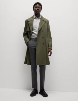 Luxusní košile úzkého střihu z čisté bavlny s texturou