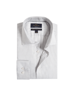 Luxusní košile úzkého střihu z čisté bavlny s texturou