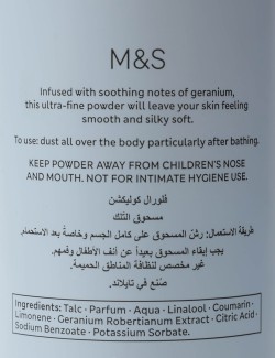 Mastkový prášek s vůní Pelargonie z květinové kolekce, 200 g