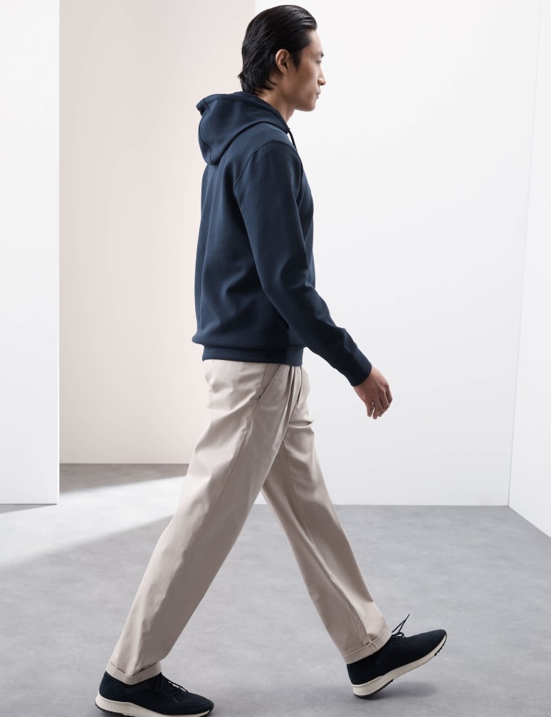 Mikina s kapucí s vysokým podílem bavlny