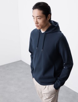 Mikina s kapucí s vysokým podílem bavlny